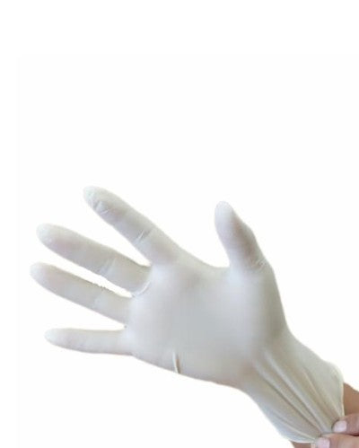 White Latex Gloves one