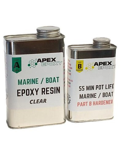 two metal can epoxy resin 2 to 1 mix A and B